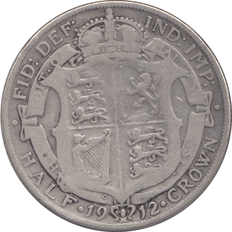 1912 HALFCROWN ( FINE ) - Halfcrown - Cambridgeshire Coins