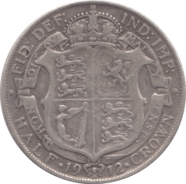 1912 HALFCROWN ( GVF ) - HALFCROWN - Cambridgeshire Coins