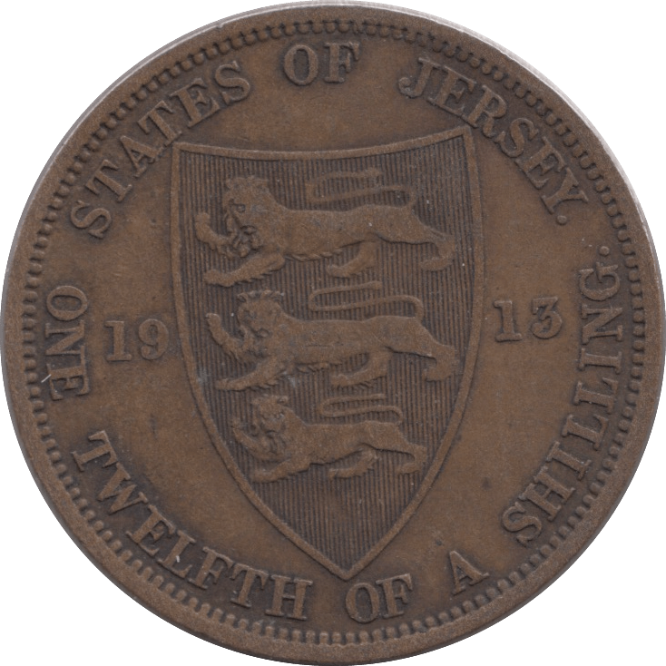 1913 1/12 SHILLING JERSEY - WORLD COINS - Cambridgeshire Coins