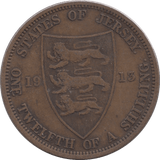 1913 1/12 SHILLING JERSEY - WORLD COINS - Cambridgeshire Coins