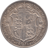 1914 HALFCROWN ( GVF ) - Halfcrown - Cambridgeshire Coins