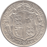 1915 HALFCROWN ( EF ) - Halfcrown - Cambridgeshire Coins