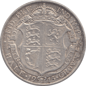 1915 HALFCROWN ( GVF ) - Halfcrown - Cambridgeshire Coins