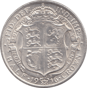 1916 HALFCROWN ( AUNC ) - Halfcrown - Cambridgeshire Coins