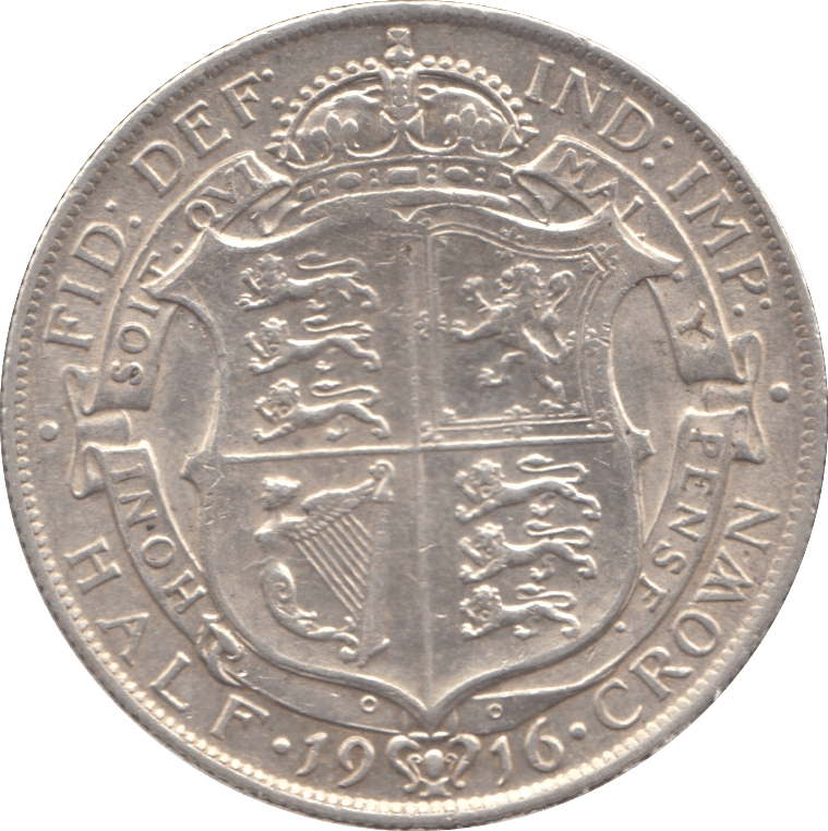 1916 HALFCROWN ( EF ) - HALFCROWN - Cambridgeshire Coins