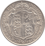 1916 HALFCROWN ( EF ) - HALFCROWN - Cambridgeshire Coins