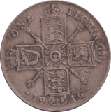 1916 ONE FLORIN ( GF ) - FLORIN - Cambridgeshire Coins