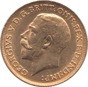 1918 GOLD HALF SOVEREIGN ( EF ) - HALF SOVEREIGN - Cambridgeshire Coins