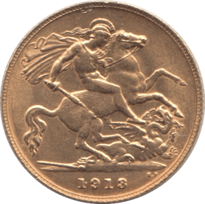 1918 GOLD HALF SOVEREIGN ( EF ) - HALF SOVEREIGN - Cambridgeshire Coins