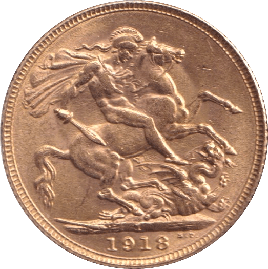 1918 GOLD SOVEREIGN ( AUNC ) BOMBAY MINT - SOVEREIGN - Cambridgeshire Coins