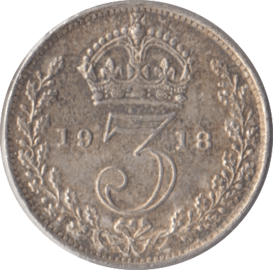 1918 MAUNDY THREEPENCE ( UNC ) - MAUNDY THREEPENCE - Cambridgeshire Coins