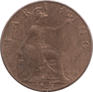 1921 FARTHING ( UNC ) - Farthing - Cambridgeshire Coins