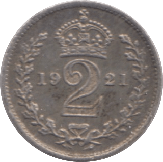 1921 MAUNDY TWOPENCE ( UNC ) - MAUNDY TWOPENCE - Cambridgeshire Coins