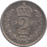 1921 MAUNDY TWOPENCE ( UNC ) - MAUNDY TWOPENCE - Cambridgeshire Coins