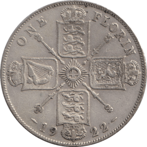 1922 FLORIN ( GF ) - FLORIN - Cambridgeshire Coins