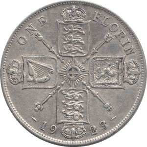 1923 FLORIN ( GVF ) - FLORIN - Cambridgeshire Coins