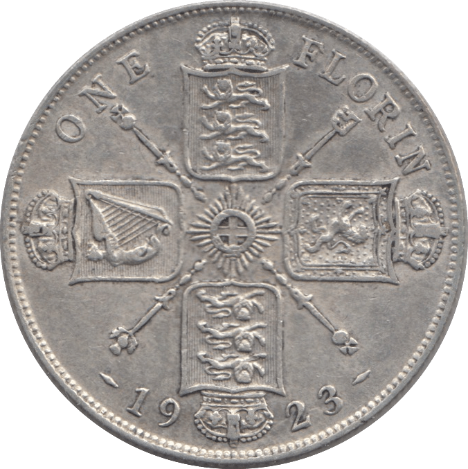 1923 FLORIN ( GVF ) - FLORIN - Cambridgeshire Coins