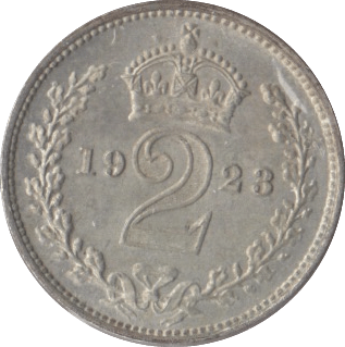 1923 MAUNDY TWOPENCE ( UNC ) - MAUNDY TWOPENCE - Cambridgeshire Coins