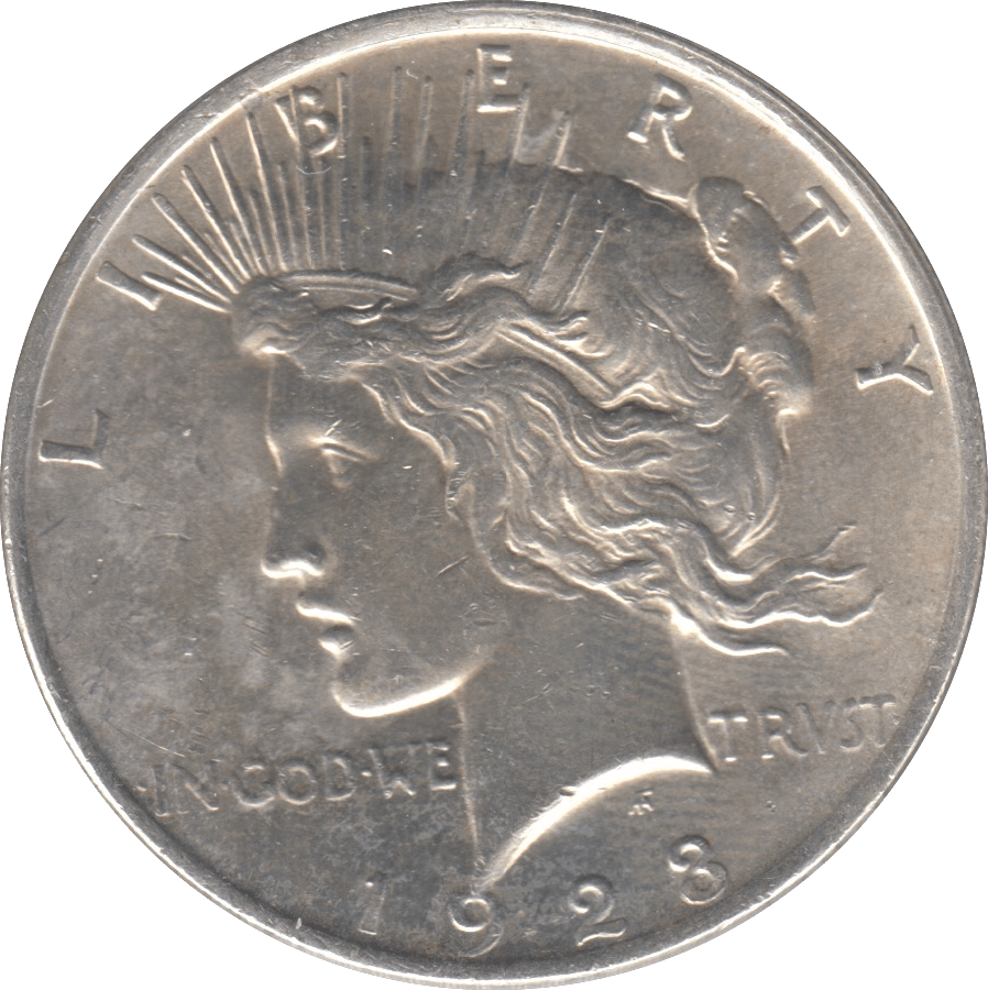 1923 PEACE DOLLAR USA PHILADELPHIA MINT - SILVER WORLD COINS - Cambridgeshire Coins