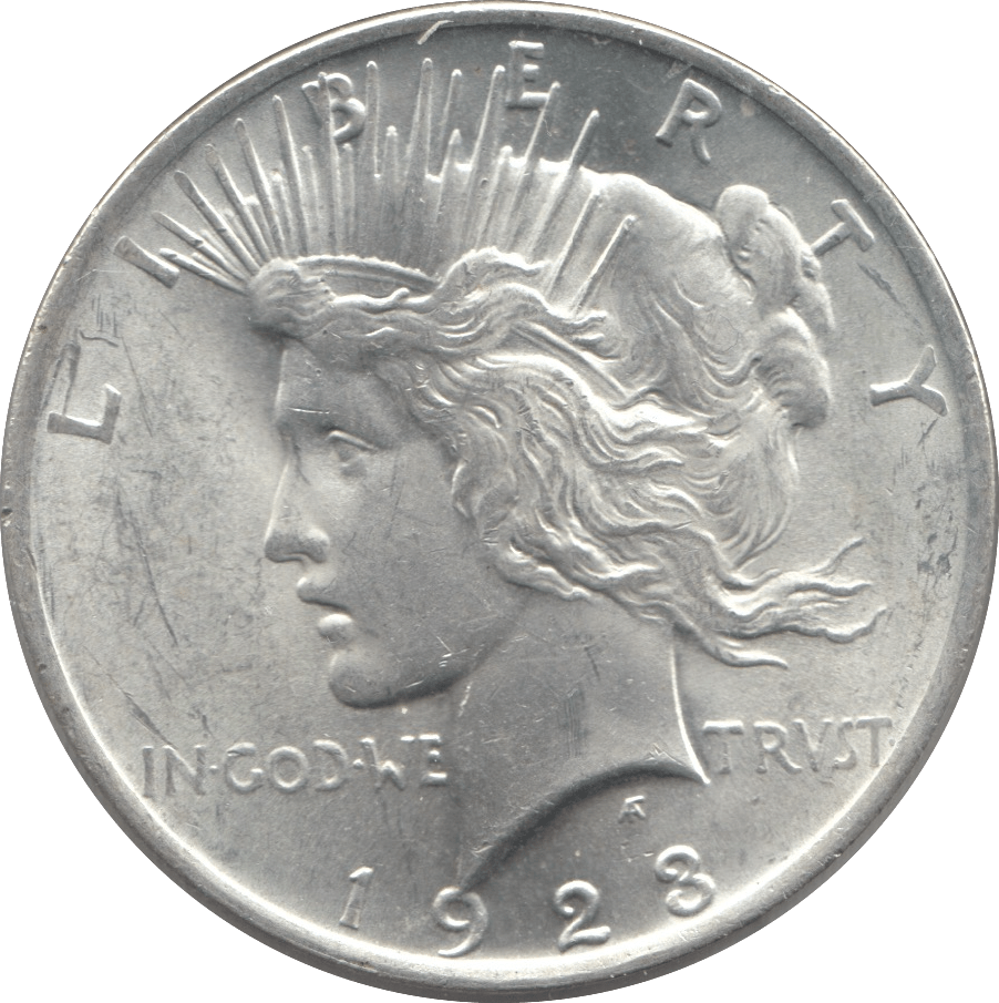 1923 SILVER PEACE DOLLAR PHILADELPHIA MINT - SILVER WORLD COINS - Cambridgeshire Coins