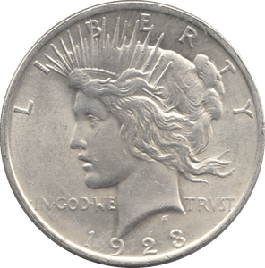 1923 SILVER PEACE DOLLAR PHILADELPHIA MINT - SILVER WORLD COINS - Cambridgeshire Coins