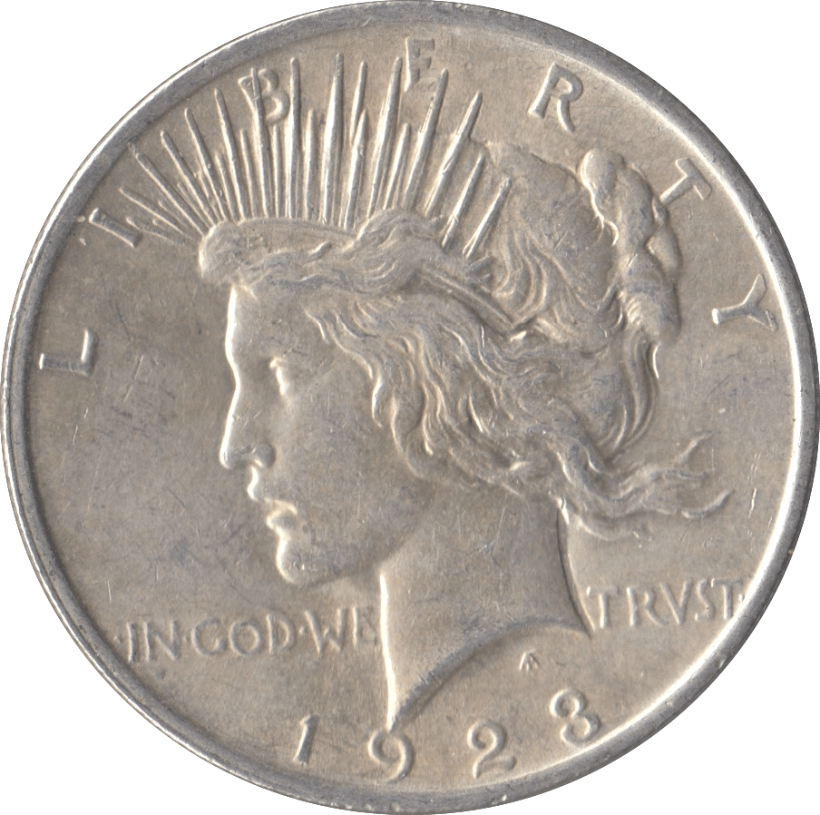 1923 SILVER PEACE DOLLAR USA PHILADELPHIA MINT - SILVER WORLD COINS - Cambridgeshire Coins