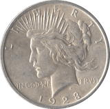 1923 SILVER PEACE DOLLAR USA PHILADELPHIA MINT - SILVER WORLD COINS - Cambridgeshire Coins