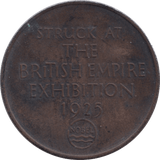 1925 NOBEL INDUSTRIES BRITISH EMPIRE EXHIBITION MEDAL - MEDALS & MEDALLIONS - Cambridgeshire Coins