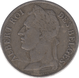 1925 SILVER ONE FRANC BELGIAN CONGO - WORLD COINS - Cambridgeshire Coins