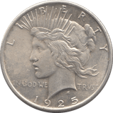 1925 SILVER PEACE DOLLAR PHILADELPHIA MINT - SILVER WORLD COINS - Cambridgeshire Coins