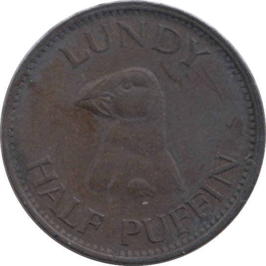 1929 HALF PUFFIN LUNDY - WORLD COINS - Cambridgeshire Coins