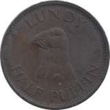 1929 HALF PUFFIN LUNDY - WORLD COINS - Cambridgeshire Coins