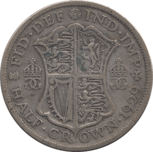 1929 HALFCROWN ( FINE ) - Halfcrown - Cambridgeshire Coins