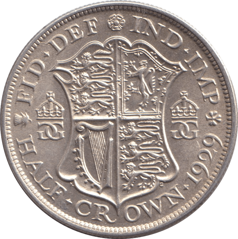1929 HALFCROWN ( UNC ) - HALFCROWN - Cambridgeshire Coins