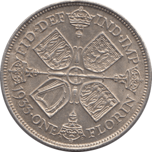 1933 FLORIN ( UNC ) - FLORIN - Cambridgeshire Coins