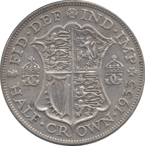 1933 HALFCROWN ( VF ) - Halfcrown - Cambridgeshire Coins