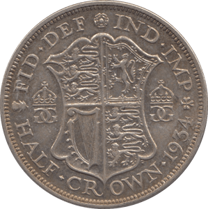 1934 HALFCROWN ( GVF ) - HALFCROWN - Cambridgeshire Coins