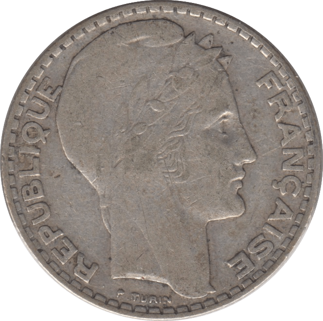 1934 SILVER 10 FRANCS FRANCE SILVER WORLD COINS Cambridgeshire Coins ...