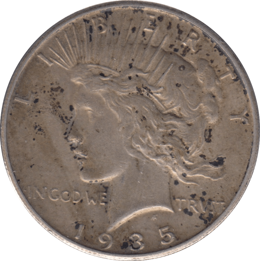 1935 PEACE DOLLAR USA SAN FRANCISCO MINT - WORLD COINS - Cambridgeshire Coins