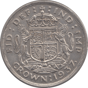 1937 CROWN ( EF ) 2 - CROWN - Cambridgeshire Coins