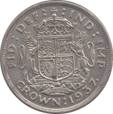 1937 CROWN ( EF ) 2 - CROWN - Cambridgeshire Coins