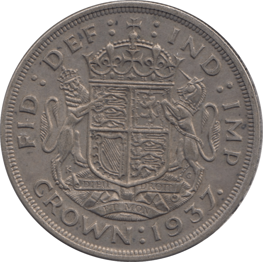 1937 CROWN ( GVF ) 1 - CROWN - Cambridgeshire Coins