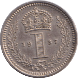 1937 MAUNDY ONE PENNY ( UNC ) - MAUNDY ONE PENNY - Cambridgeshire Coins