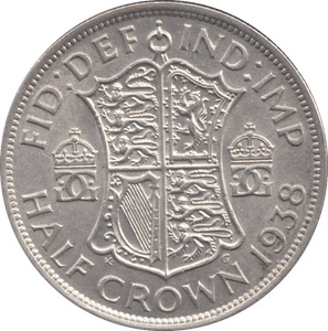 1938 HALFCROWN ( AUNC ) - Halfcrown - Cambridgeshire Coins