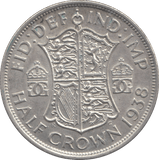 1938 HALFCROWN ( AUNC ) - Halfcrown - Cambridgeshire Coins