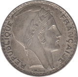 1938 SILVER 20 FRANCS FRANCE - SILVER WORLD COINS - Cambridgeshire Coins