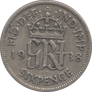 1938 SIXPENCE ( FINE ) - Sixpence - Cambridgeshire Coins