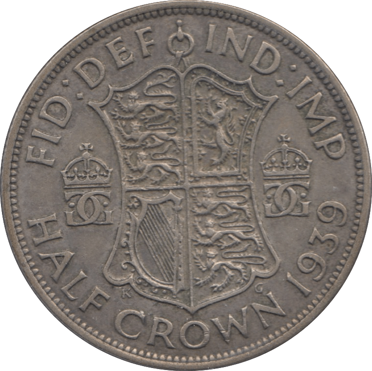 1939 HALFCROWN ( GVF ) - Halfcrown - Cambridgeshire Coins