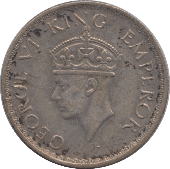 1940 SILVER HALF RUPEE INDIA - SILVER WORLD COINS - Cambridgeshire Coins