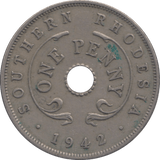 1942 ONE PENNY SOUTHERN RHODESIA - WORLD COINS - Cambridgeshire Coins